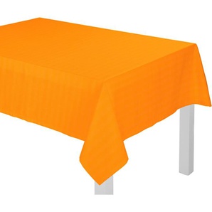 Tischdecke WIRTH WirthNatur Tischdecken Gr. B/L: 130 cm x 220 cm, eckig, orange Tischdecken