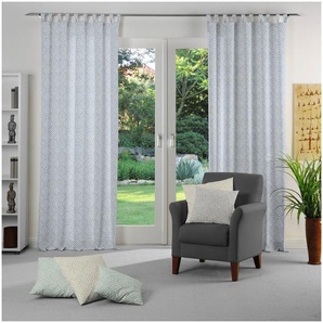 Wirth Vorhang Telfort, Schlaufen (1 St), blickdicht, Jacquard