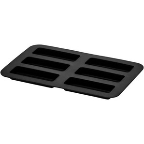 WMF Backform Küchenminis, Schwarz, Kunststoff, rechteckig, Backen, Backformen, Backformen-Sets