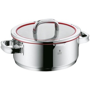 WMF Bratentopf Function 4, Edelstahl, Metall, 4,1 L, rund, Made in Germany, Messskala, kratzfest, rostfrei, Abgießfunktion, Griffe werden nicht heiß,