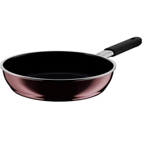 WMF Bratpfanne Fusiontec Rosequarz, Altrosa, Metall, 2,2 L, rund, breiter Schüttrand, Kochen, Pfannen, Bratpfannen