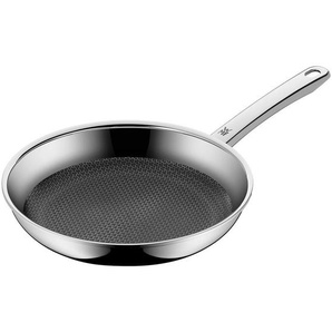 WMF Bratpfanne Profi Resist, Schwarz, Silber, Metall, rund, backofengeeignet, kratzfest, rostfrei, antihaftbeschichtet, ergonomischer Griff, Kochen,