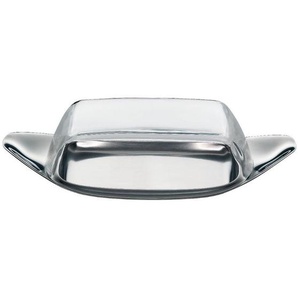 WMF Butterdose Wagenfeld, Klar, Edelstahl, Metall, Kunststoff, Uni, 11x5x22 cm, Küchenzubehör, Vorratsbehälter, Butterdosen