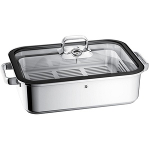 WMF Dampfgartopf Vitalis, Cromargan® Edelstahl Rostfrei 18/10, Dampfkochtopf mit herausnehmbarem Thermometer
