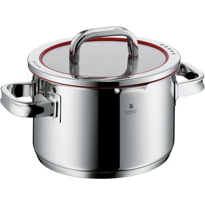 WMF Fleischtopf Function 4, Cromargan® Edelstahl Rostfrei 18/10 (2-tlg), wärmereduzierende Griffe, mit 4 Abgießfunktionen, Innenskalierung