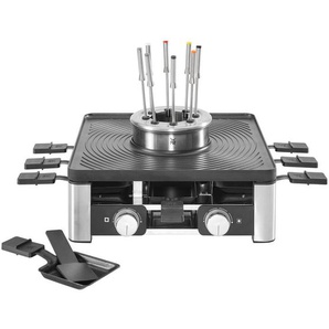 WMF Gourmet-Station Lumero, Metall, antihaftbeschichtete Raclette-Pfännchen, regelbarer Thermostat, Küchengeräte, Tischgrills & Fondues,