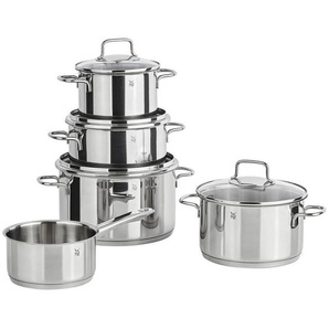 WMF Kochtopfset Astoria, Edelstahl, Metall, 5-teilig, 20 cm,16 cm, TransTherm®-Allherdboden, Kochen, Töpfe, Topfsets
