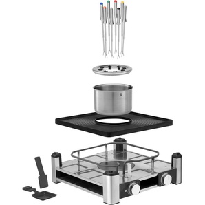 WMF Raclette Lumero Gourmet Station 3-in-1 Raclettes silberfarben (cromargan) Raclette