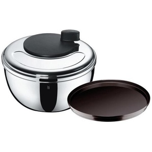 WMF Salatschleuder Gourmet, Schwarz, Metall, Kochen, Küchenhelfer, Salatschleuder