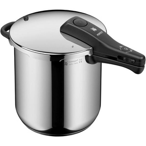 WMF Schnellkochtopf Perfect, Schwarz, Edelstahl, Metall, 8,5 L, abnehmbare Griffe, Kochen, Töpfe, Schnellkochtöpfe