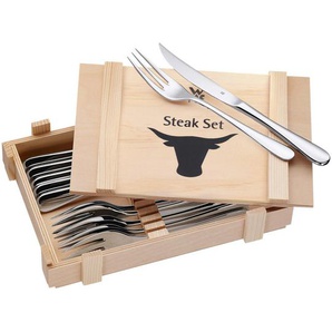 WMF Steakbesteck, Silber, Metall, 12-teilig, 23 cm, rostfrei, Essen & Trinken, Besteck, Besteck-Sets