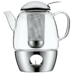 WMF Teekanne, Edelstahl, Metall, Glas, 1 L,1000 ml, Ausgießer, Siebeinsatz, Kaffee & Tee, Kannen, Teekannen