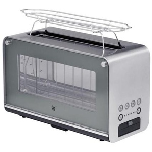 WMF Toaster Lono, Metall, 20x32.6x41 cm, Krümelschublade, Brötchenaufsatz, Auftaufunktion, Schnellstoppfunktion, automatische Zentrierung der