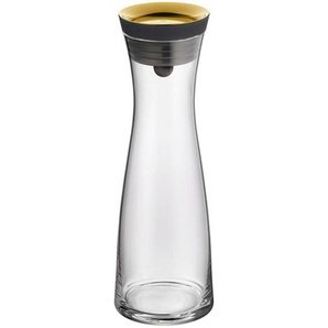 WMF Wasserkaraffe Basic, Gold, Metall, Glas, 1 L, Ausgießer, Deckel, Kaffee & Tee, Kannen, Karaffen