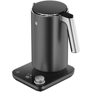 WMF Wasserkocher Master Serie, Grau, Metall, 1,25 L, 20x27.5x23.3 cm, weit aufklappbarer Deckel, Küchengeräte, Wasserkocher