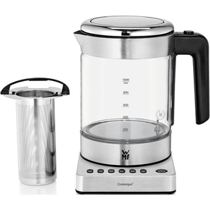 WMF Wasserkocher KÜCHENminis Glas Vario 1,0 l silberfarben (edelstahlfarben) Glas Wasserkocher