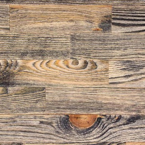 WODEWA Wandpaneel Allgäu - Vintage 004 Paneele mit 3D-Effekt, geölt, schwarz Gr. (75 tlg.), braun (schwarz, braun) Verblendsteine Paneele