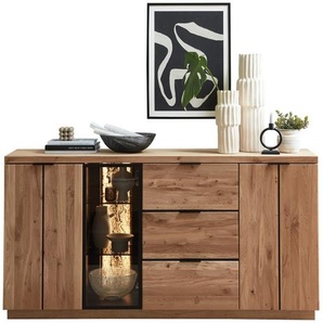 Wohn-Concept Donna Sideboard Wildeiche Massivholz/Echtkork Bianco