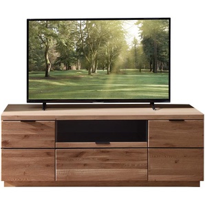 Wohn-Concept Donna TV-Board Wildeiche Massivholz/Echtkork Bianco