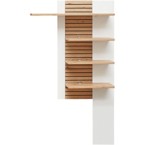 Wohn-Concept Fresno Wandpaneel Holzwerkstoff Weiß matt/Eiche