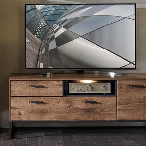 Wohn-Concept Manhattan TV-Board Holzwerkstoff/Metall Haveleiche