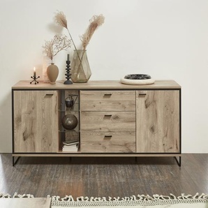 Wohn-Concept Ruben Sideboard Holzwerkstoff/Metall Viking