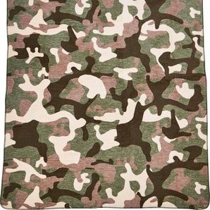 Wohndecke Camouflage, done.®, Wohndecke mit einfassender Ziernaht, Kuscheldecke