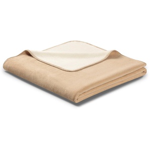 Wohndecke Wohndecke Doubleface mit geketteltem Zierstich, Biederlack, mit geketteltem Zierstich, Kuscheldecke