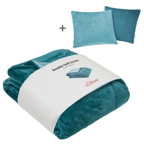 Wohndecke Doublesoft, Kuscheldecke, Deal, Kissen geschenkt!, s.Oliver, Kuscheldecke, mit GRATIS-Zugabe: 2x Kissenhülle, mit Reißverschluss