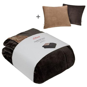 Wohndecke Doublesoft, Kuscheldecke, Deal, Kissen geschenkt!, s.Oliver, Kuscheldecke, mit GRATIS-Zugabe: 2x Kissenhülle, mit Reißverschluss