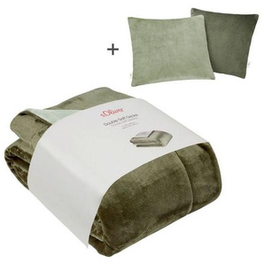 Wohndecke Doublesoft, Kuscheldecke, Deal, Kissen geschenkt!, s.Oliver, Kuscheldecke, mit GRATIS-Zugabe: 2x Kissenhülle, mit Reißverschluss