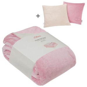 Wohndecke Doublesoft, Kuscheldecke, Deal, Kissen geschenkt!, s.Oliver, Kuscheldecke, mit GRATIS-Zugabe: 2x Kissenhülle, mit Reißverschluss