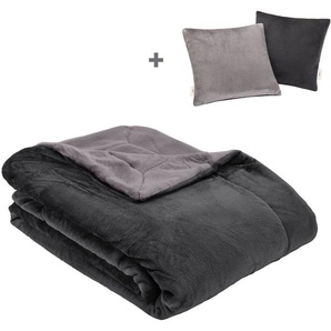 Wohndecke Doublesoft, Kuscheldecke, Deal, Kissen geschenkt!, s.Oliver, Kuscheldecke, mit GRATIS-Zugabe: 2x Kissenhülle, mit Reißverschluss