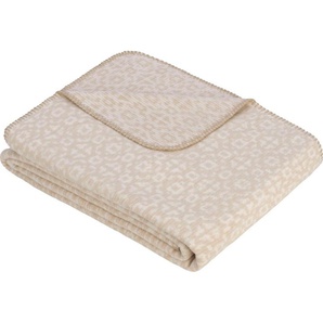 Wohndecke Jacquard Decke Martuni, IBENA, aus zertifizierter Bio-Baumwolle, Kuscheldecke
