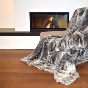 Wohndecke MESANA Wolf Wohndecken Gr. B/L: 150 cm x 200 cm, grau Kunstfaserdecken aus hochwertigem Fellimitat