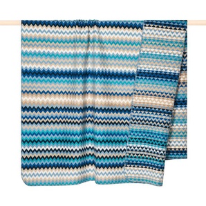 Wohndecke PAD CELIN Wohndecken Gr. B/L: 150 cm x 200 cm, blau (blue) Decken Made in Europe