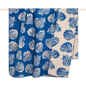 Wohndecke PAD SHELL Wohndecken Gr. B/L: 150 cm x 200 cm, blau (blue) Decken Made in Europe