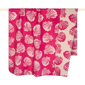 Wohndecke PAD SHELL Wohndecken Gr. B/L: 150 cm x 200 cm, pink Decken