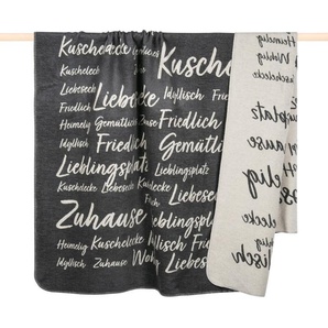 Wohndecke PAD SNUG Wohndecken Gr. B/L: 150 cm x 200 cm, grau (grey) Decken Made in Europe