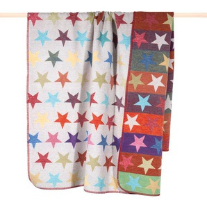Wohndecke PAD STARS Wohndecken Gr. B/L: 150 cm x 200 cm, bunt (multi) Decken Made in Europe