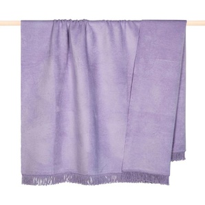 Wohndecke PAD SYDNEY Wohndecken Gr. B/L: 150 cm x 200 cm, lila (violet) Decken Made in Europe