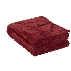 Wohndecke  Retro ¦ rot ¦ Synthetik ¦ Maße (cm): B: 150