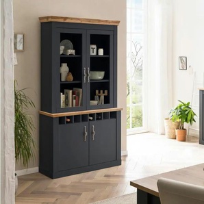 Wohnkombination - grau - Materialmix - 204 cm - 104 cm - cm 45,0 | Möbel Kraft