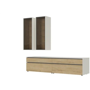 Wohnkombination Metro Line - beige - Materialmix - 290 cm - 207 cm - cm 60,0 | Möbel Kraft