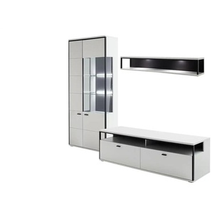 Wohnkombination Orella - weiß - Materialmix - 267 cm - 199 cm - cm 51,0 | Möbel Kraft