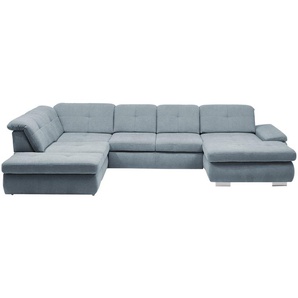 Lounge Collection Wohnlandschaft Flachgewebe  Affair ¦ blau ¦ Maße (cm): B: 371 H: 100 T: 260.0