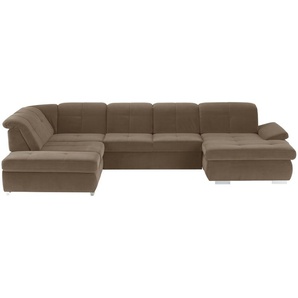 Lounge Collection Wohnlandschaft Mikrofaser  Affair ¦ braun ¦ Maße (cm): B: 371 H: 100 T: 260.0