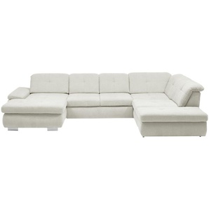 Lounge Collection Wohnlandschaft Flachgewebe  Affair ¦ creme ¦ Maße (cm): B: 371 H: 100 T: 260.0