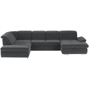 Lounge Collection Wohnlandschaft Mikrofaser  Affair ¦ grau ¦ Maße (cm): B: 371 H: 100 T: 260.0