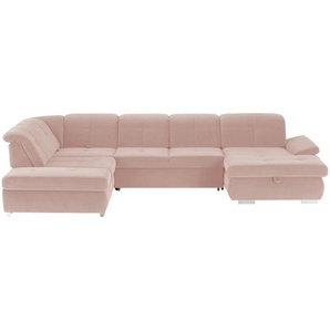 Lounge Collection Wohnlandschaft Mikrofaser  Affair ¦ rosa/pink ¦ Maße (cm): B: 371 H: 100 T: 260.0